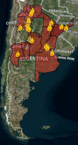 Reporte Oficial Por Los Incendios En Argentina Se Registran Incendios